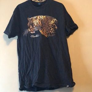 Black cheetah shirt